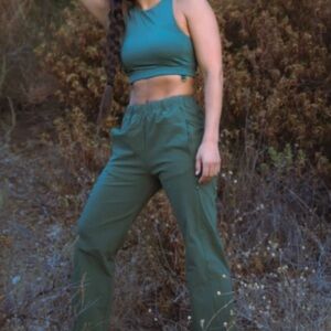 Women's Olive Green Track Pants